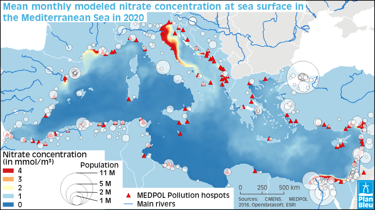 Quality of sea surface water and coastal ecosystems and main coastal cities  – Mediterranean Observatory on Environment and Sustainable Development